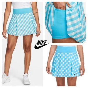 NWT $80 NIKE Women XL Dri-FIT Club Printed Swoosh LOGO Tennis Skirt Skort Shorts